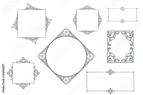 Obraz Retro style frames