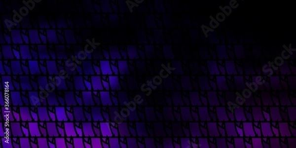 Fototapeta Dark Purple vector texture with triangular style.