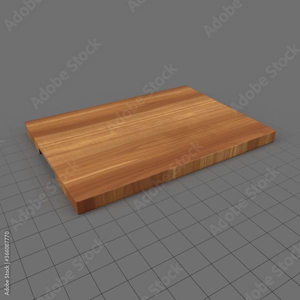 Obraz Wooden butcher block