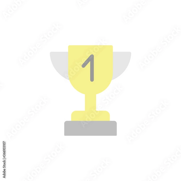 Obraz Trophy icon. Simple color vector elements of knowledge icons for ui and ux, website or mobile application