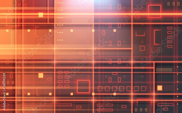 Obraz Abstract technology light board background