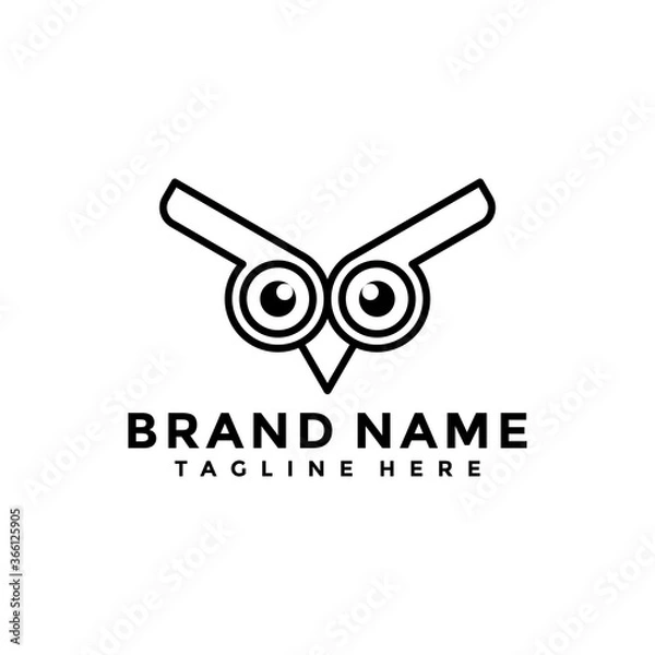 Obraz simple owl creative logo