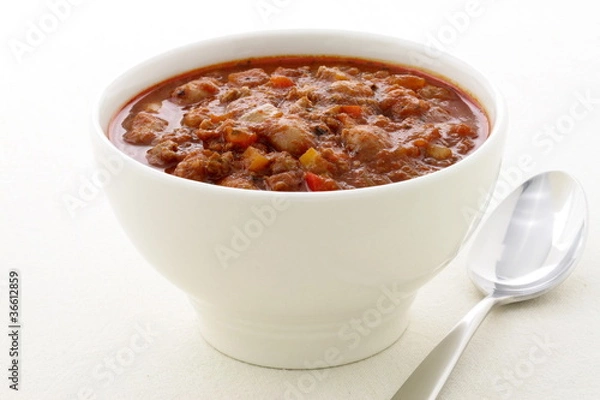 Obraz Gourmet chili beans with extra lean beef