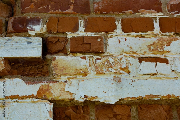 Obraz Drawings on a brick wall