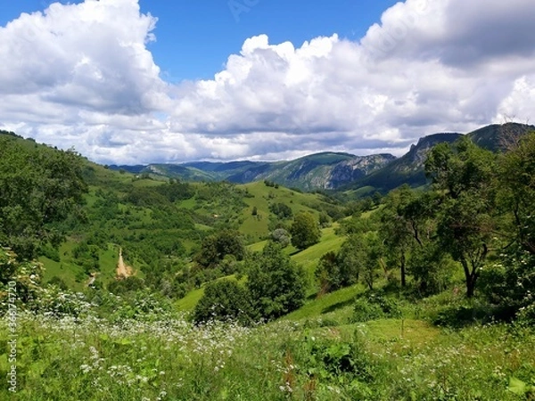 Obraz mountain landscape with blue sky