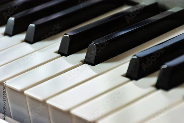 Obraz Teclas brancas e pretas do piano