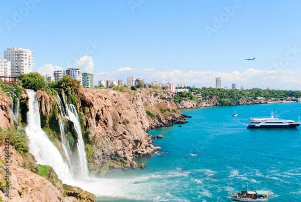 Obraz Duden Waterfall w Antalya, Turcja