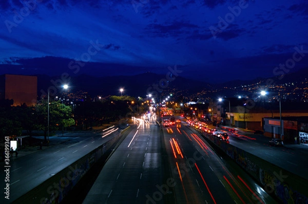 Obraz Bridge highway night