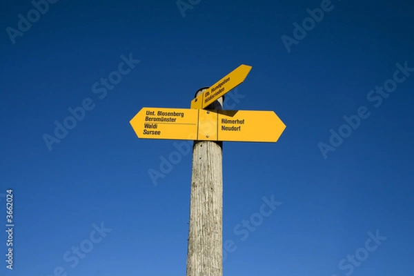 Fototapeta wegweiser