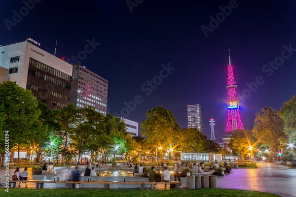 Obraz 札幌都市夜景、札幌都市夜景