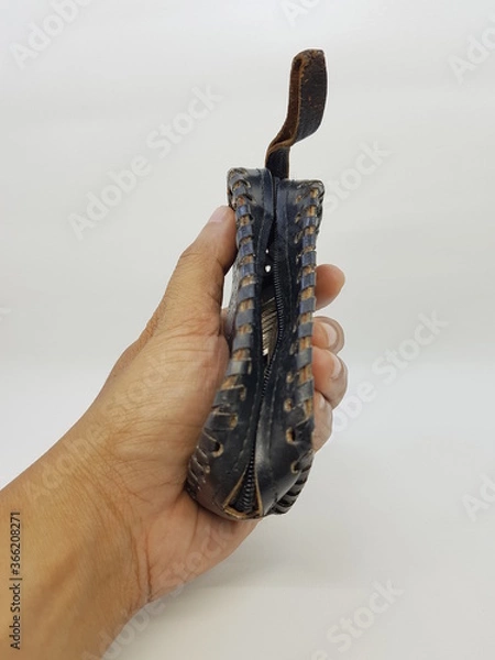 Obraz Traditional Javanese Purse in White Photo Stock