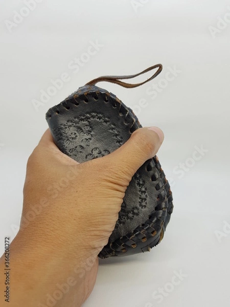 Obraz Traditional Javanese Purse in White Photo Stock