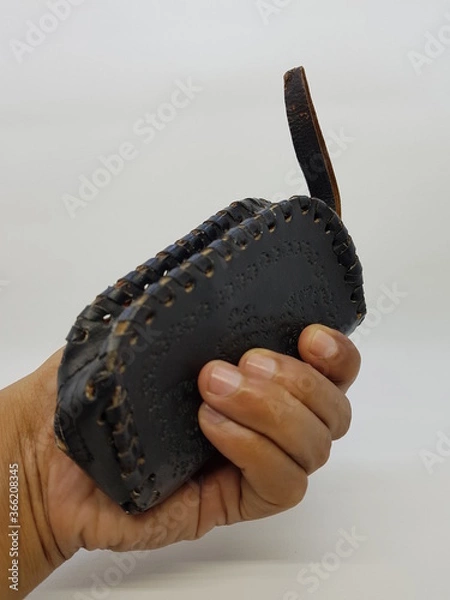 Obraz Traditional Javanese Purse in White Photo Stock