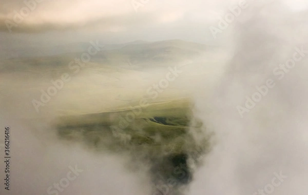 Obraz fog in the mountains
