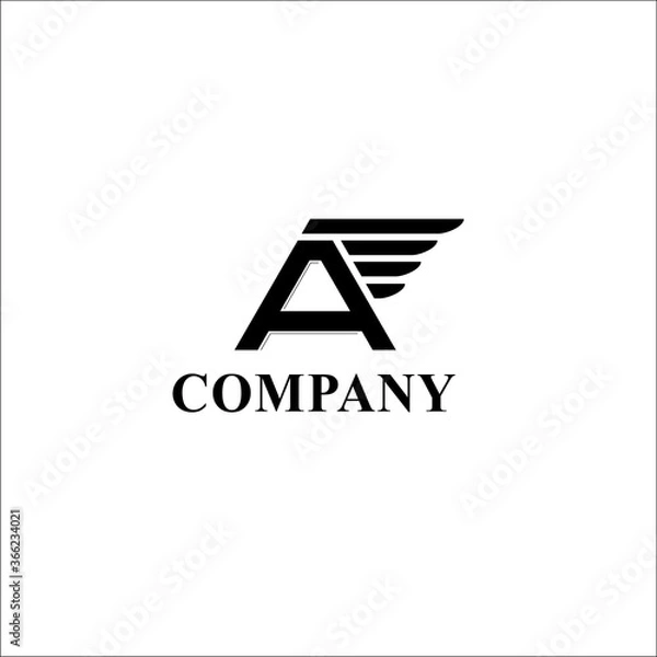 Obraz company A logo design