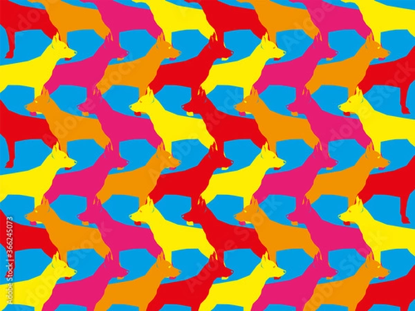 Obraz Dog. Abstract composition. Vector illustration.