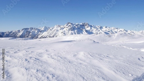 Obraz View on the snowy desert