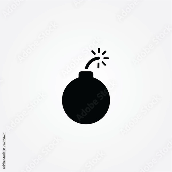 Obraz Bomb icon,vector illustration. Flat design style