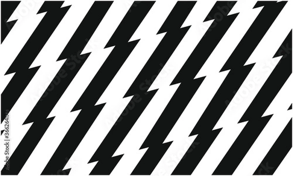 Obraz Black and white seamless lighting pattern