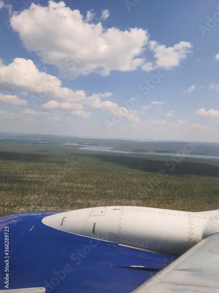 Obraz view from airplane window
