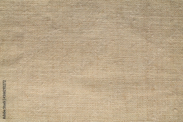 Fototapeta Natural linen material textile canvas texture background