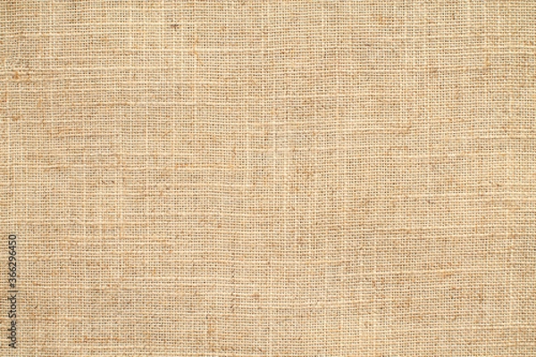 Fototapeta Natural linen material textile canvas texture background