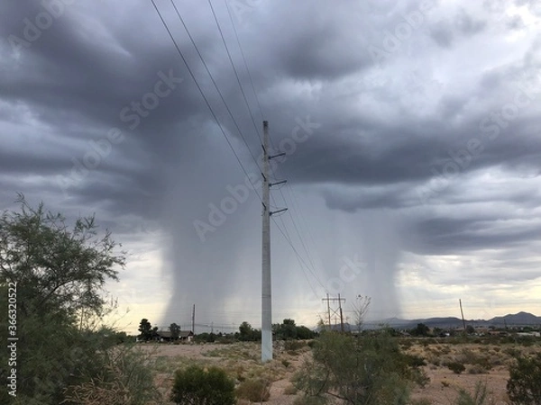 Fototapeta high voltage power lines