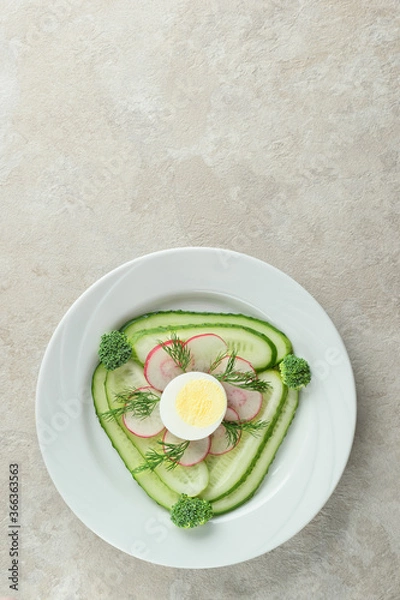 Obraz asparagus and egg salad