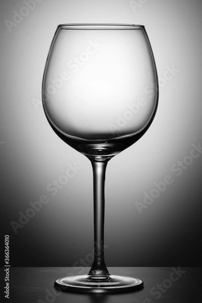 Obraz a glass of wine on a clearance close up stands on a table