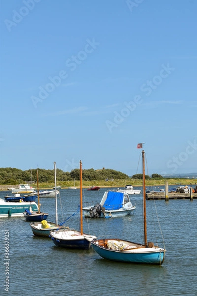 Obraz Sailing Boats Mored Up 