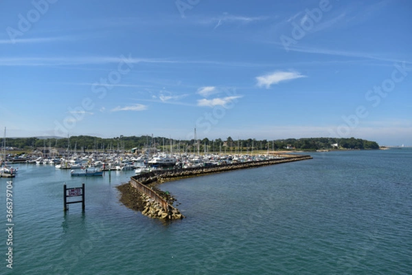 Fototapeta Boat Marina from the Sea