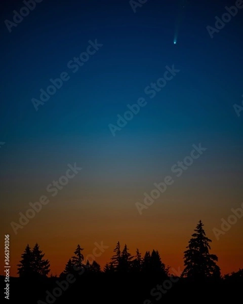 Obraz sunset in the mountains