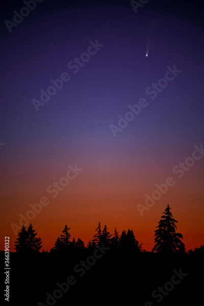 Obraz sunset in the mountains