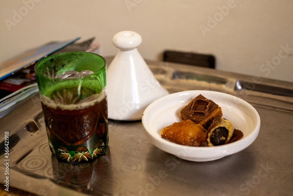 Obraz A typical Moroccan breakfast