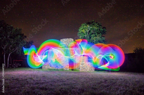Obraz light-painting gariotte