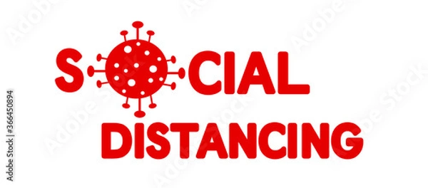 Obraz Social distancing - COVID-19
