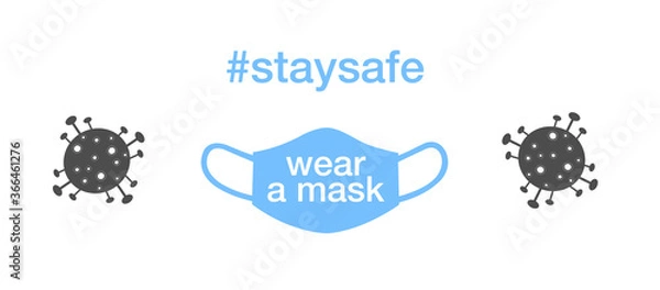 Obraz COVID-19 #staysafe