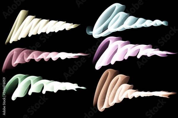 Obraz neon gradient art brush texture