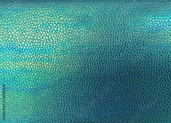 Obraz Bright blue artificial leather texture.