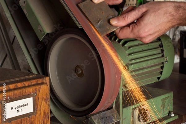 Fototapeta Bandschleifmaschine