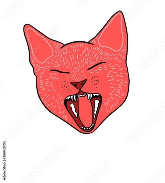 Fototapeta Cat Yawning