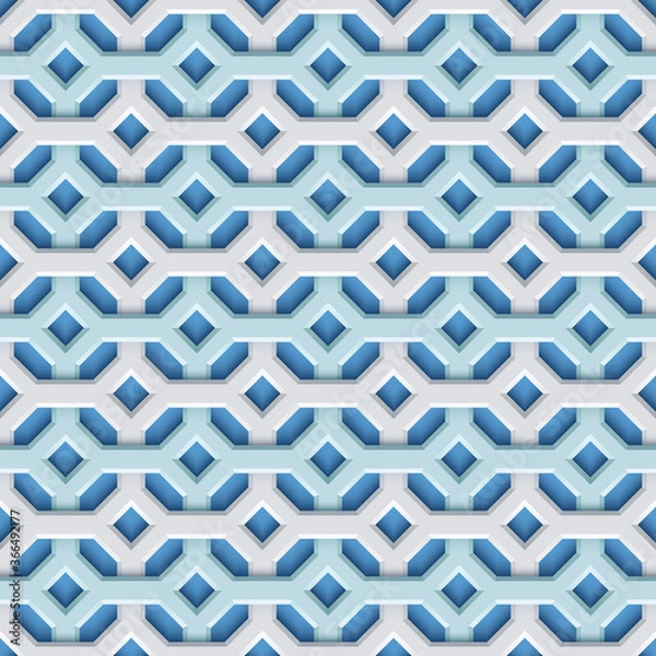 Fototapeta Vector paper cut geometric modern background