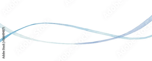 Obraz 青いライン素材