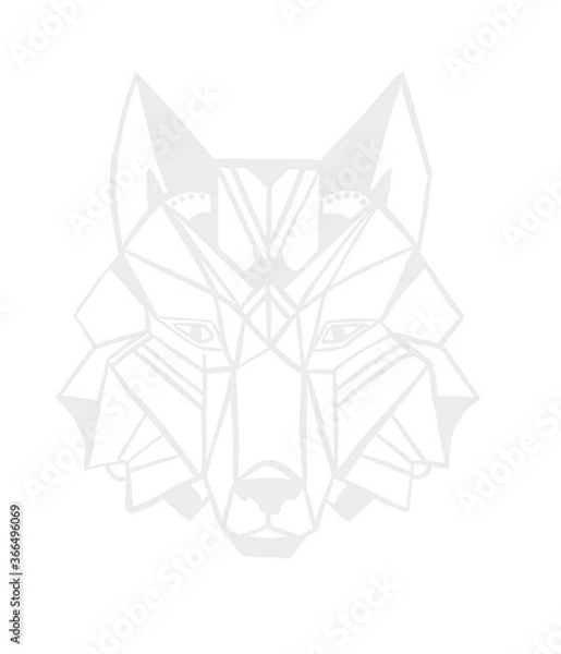 Fototapeta Abstract Geometric Wolf
