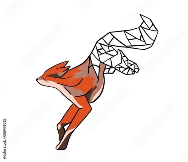 Fototapeta Abstract Fox