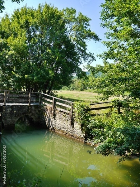 Obraz Stone bridge over river 