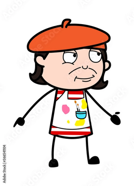 Fototapeta Artist Expressionless Face Cartoon