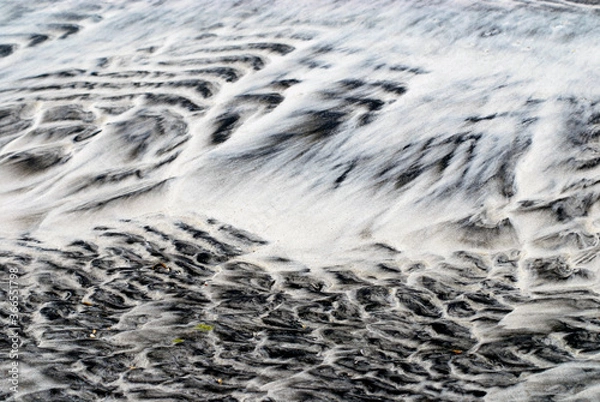 Fototapeta ABSTRACT- A Metaphorical Image of Surf Sculpted Beach Sand