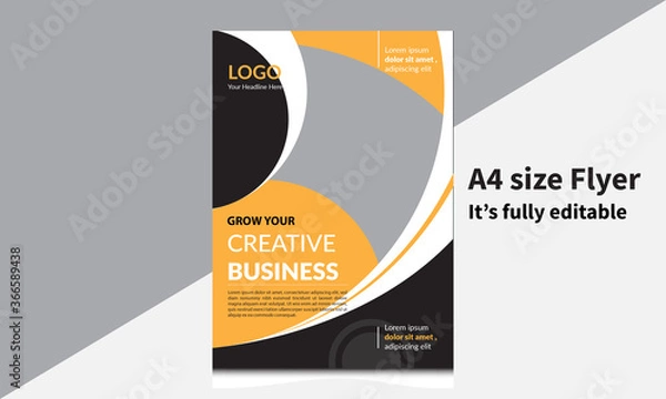 Obraz Creative business flyer template design