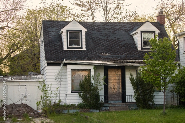 Fototapeta Abandoned Condemned House